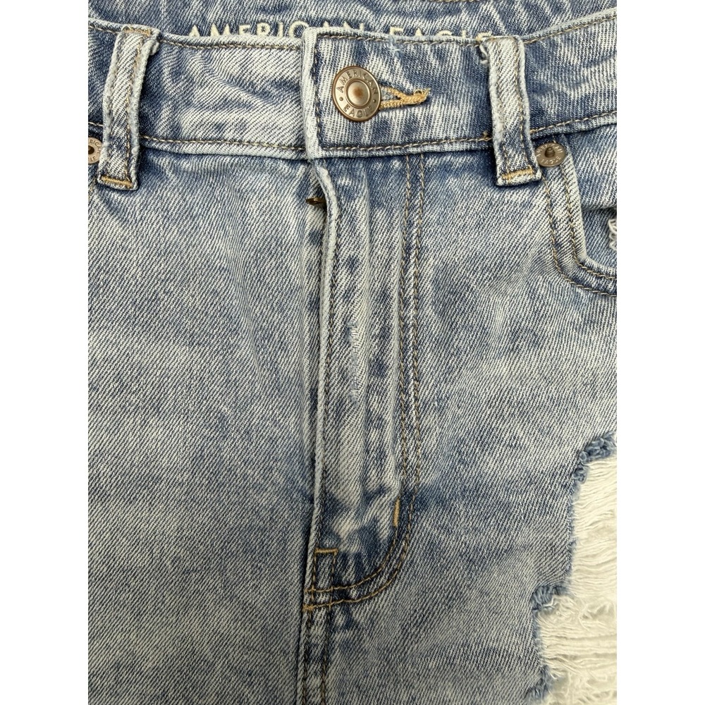 LADIES AMERICAN EAGLE COMFORT STRETCH WAISTBAND DISTRESSSED JEAN SHORTS   SIZE 6 - Picture 12 of 15
